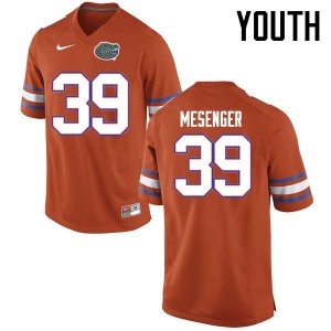 Youth Florida Gators #39 Jacob Mesenger NCAA Nike Orange Authentic Stitched College Football Jersey BOC1562JS